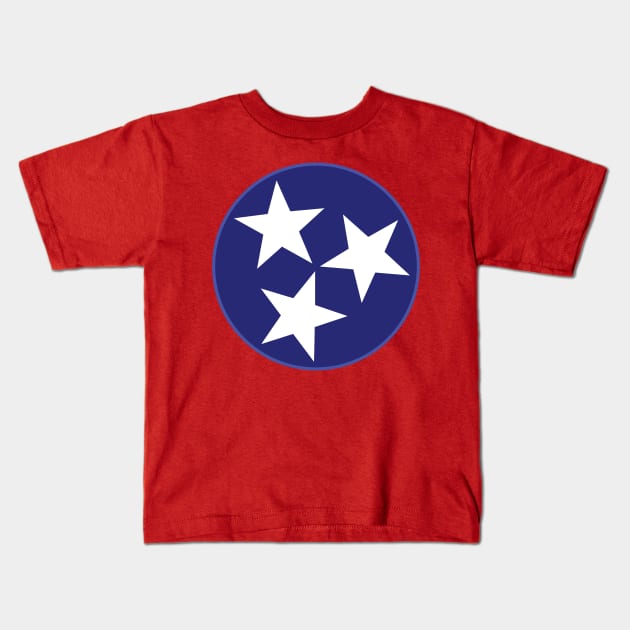 Tennessee TriStar - Blue Kids T-Shirt by dustinjax